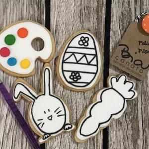 Imagem de capa para o Curso online Bia Canato - Curso de biscoitos decorados - Kit aquarela 
