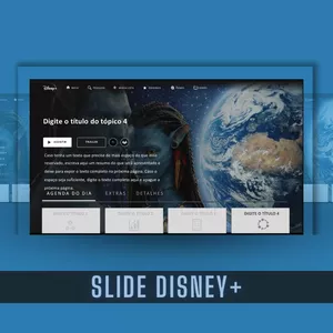 Imagem de capa para o Ebook Slide Disney+ | Template moderno e editável