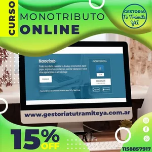 Imagen de portada para Curso online *CURSO COMPLETO DE MONOTRIBUTO 100% ONLINE*