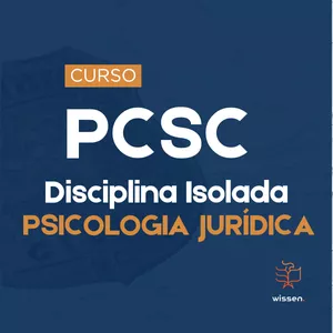 Imagem de capa para o Curso online CONCURSO PCSC - PSICOLOGIA JURÍDICA  - DISCIPLINA ISOLADA