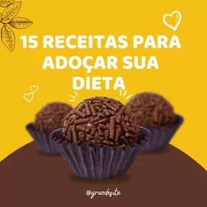 Imagem de capa para o Ebook 15 Receitas Para Adoçar Sua Dieta