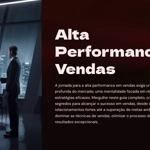 Imagem de capa para o Ebook ALTA PERFORMANCE EM VENDAS -  
