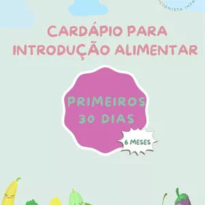 Imagem de capa para o Ebook Cardápio para Introdução Alimentar