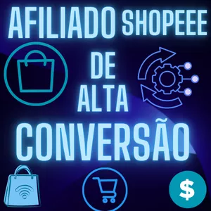 Imagem de capa para o Ebook Afiliado Shopee De Alta Comissão 