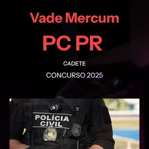 Imagem de capa para o Ebook Vade Mercum Cadete PCPR concurso 2025