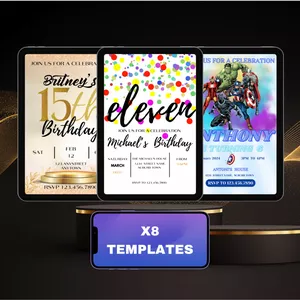 Cover image for Online course Templates Birthday x8 Printable