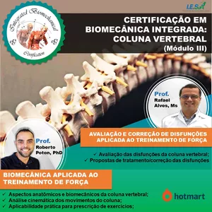 Imagem de capa para o Evento presencial CERTIFICAÇÃO EM BIOMECÂNICA INTEGRADA: COLUNA VERTEBRAL (Módulo III)