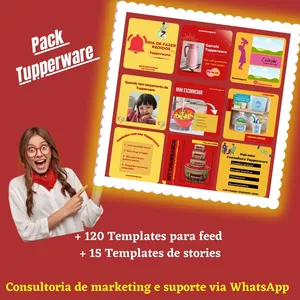 Imagem de capa para o Ebook Pack Canvas Tupperware 