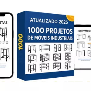 Imagem de capa para o Ebook 1000 PROJETOS DE MÓVEIS INDUSTRIAIS