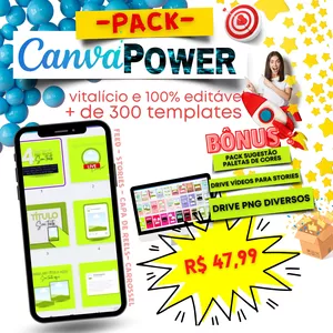 Imagem de capa para o Ebook Pack CanvaPower