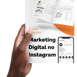 Imagem de capa para o Ebook Manual Completo de Marketing Digital no Instagram