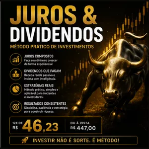 Imagem do curso JUROS E DIVIDENDOS: MÉTODO PRÁTICO DE INVESTIMENTOS