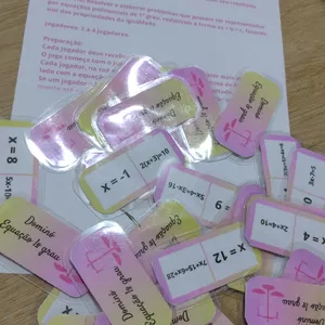 Imagem de capa para o Ebook Dominó Equação 1º grau