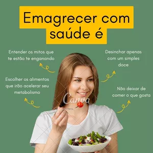 Imagem de capa para o Ebook Emagrecimento e Saúde