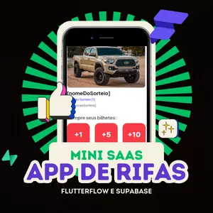 Imagem do curso Aprenda a Criar um Aplicativo de Rifas sem Programar com FlutterFlow e Supabase