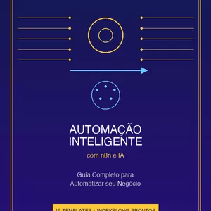 Imagem de capa para o Ebook Automação Inteligente com n8n e IA: Guia Completo para Automatizar seu Negócio