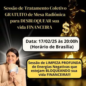 Imagem de capa para o Serviço online DOAÇÃO 40 - Sessão de Mesa Radiônica Coletiva para Prosperidade Financeira