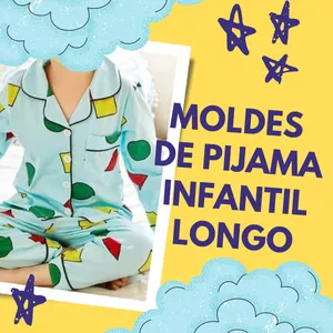 Imagem de capa para o Ebook MOLDES PIJAMA INFANTIL LONGO