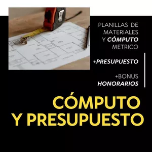 Imagen de portada para Curso online COMPUTO Y PRESUPUESTO