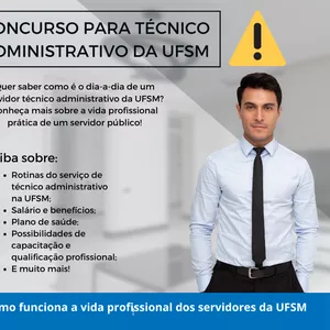 Imagem de capa para o Curso online Funções e benefícios do técnico administrativo em educação - Concurso UFSM