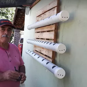 Imagem de capa para o Curso online Horta suspensa em tubo de PVC