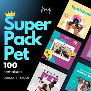 ARTES CANVA PARA PET SHOP SOCIAL MEDIA por Marina Rocha Zanco