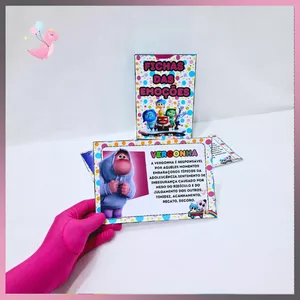 Imagem de capa para o Ebook FICHAS DAS EMOÇÕES - DIVERTIDAMENTE