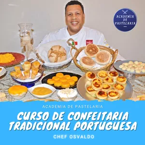 Imagem de capa para o Curso online Curso de Confeitaria Tradicional Portuguesa