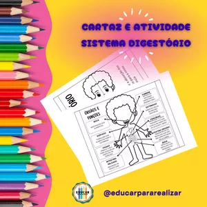Imagem de capa para o Curso online Cartaz e atividade "Sistema Digestório"
