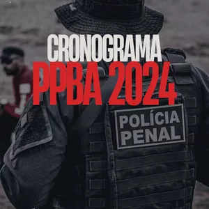Imagem de capa para o Ebook Plano de Estudos para Concurso Polícia Penal Bahia- PPBA
