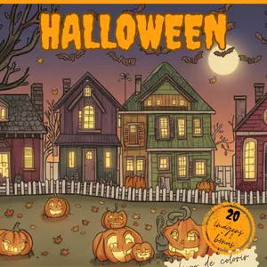 Imagem de capa para o Ebook Halloween - Livro de colorir