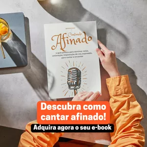 Imagem de capa para o Ebook Cantando Afinado