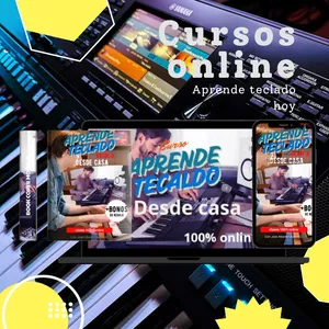 Imagen de portada para Curso online APRENDE A TOCAR MUSICA CRISTIANA CON TECLADO-DESDE CASA