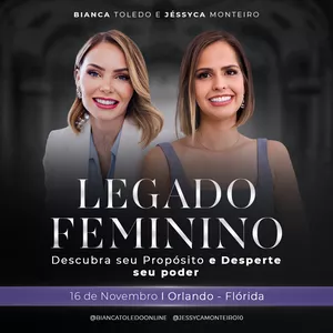Imagem de capa para o Curso online [JM2] Legado Feminino com Bianca Toledo - Orlando - Flórida