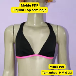 Imagem de capa para o Ebook Molde Biquíni Top Sem Bojo