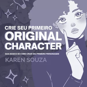 Imagem de capa para o Ebook E-book de desenho: Crie seu primeiro personagem