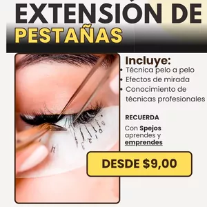 Imagen de portada para Curso online Extensión De Pestañas 