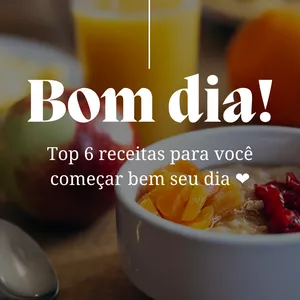Imagem de capa para o Ebook Receitas para seu café da manhã simples e fácil :3