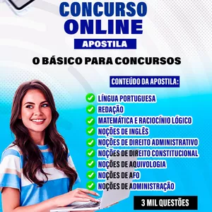 Imagem de capa para o Ebook O BÁSICO PARA CONCURSOS 2025