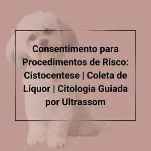 Imagem de capa para o Ebook Contratos Veterinários - Consentimento para Procedimentos de Risco - Cistocentese | Coleta de Líquor | Citologia Guiada por Ultrassom