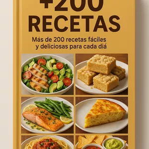 Imagen de portada para Ebook +200 RECETAS