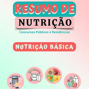 Imagem de capa para o Ebook Resumo de Nutrição Básica