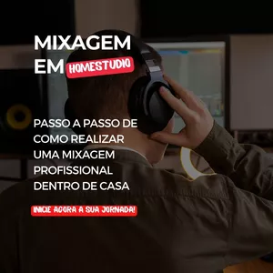 Imagem de capa para o Ebook Mixagem em Home Studio - Produza Música Profissional em Casa