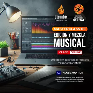 Imagen de portada para Curso online Grabación MasterClass de Edición y Mezcla Musical