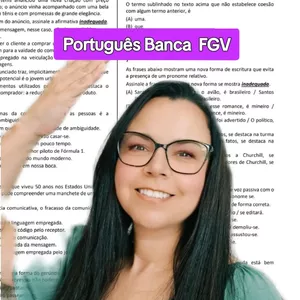 Imagem de capa para o Curso online PORTUGUÊS /BANCA FGV/QUESTÕES COMENTADAS