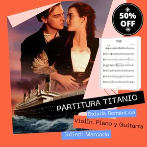 Imagen de portada para Ebook PARTITURA TITANIC  EN FA MAYOR