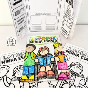Imagem de capa para o Ebook Lapbook Interativo – Minha Escola! 