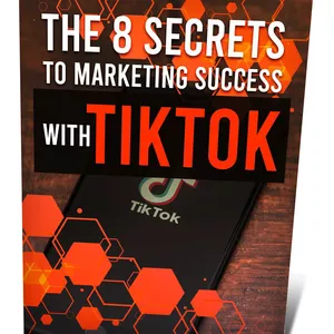 Imagem de capa para o Ebook Os 8 segredos para o sucesso do marketing com o TikTok