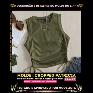 Imagem de capa para o Curso online ✨[Molde em PDF] - Cropped Patrícia ID 2620876✨