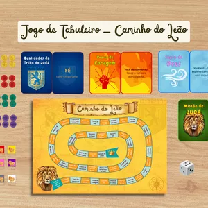 Imagem de capa para o Ebook JOGO DE TABULEIRO "CAMINHO DO LEÃO"